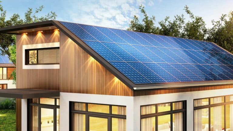 maison ecologique panneau solaire