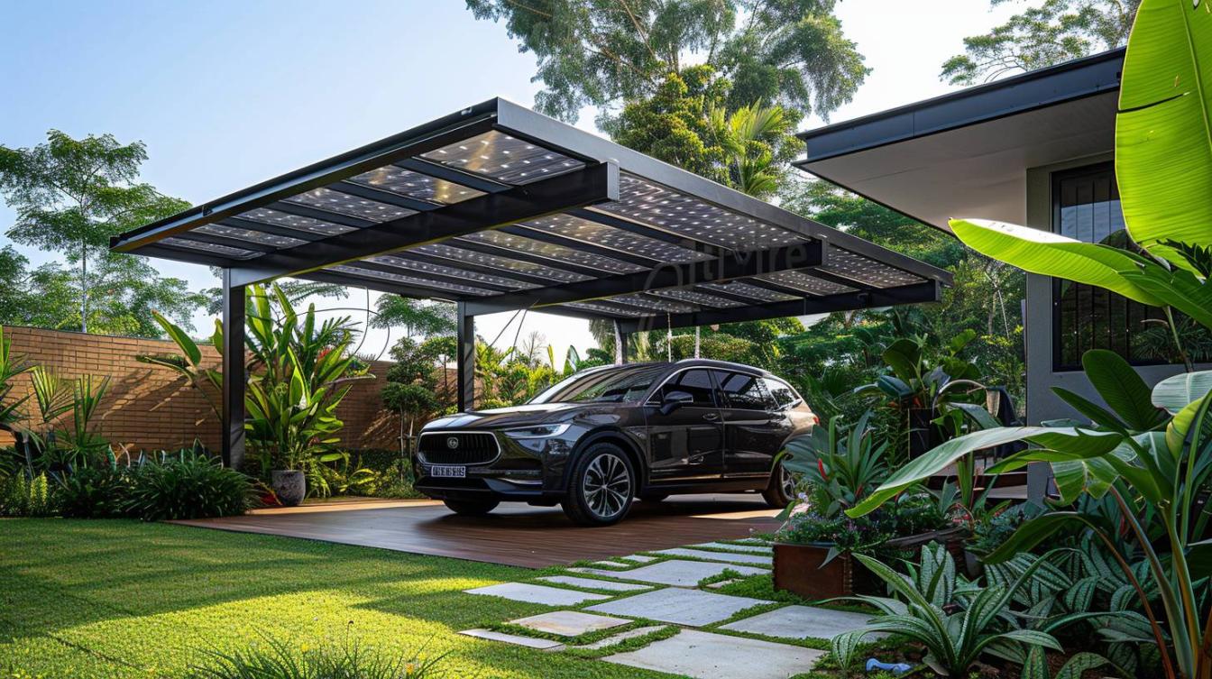 Le coût d&rsquo;une pergola solaire pour abriter votre voiture