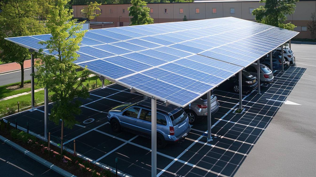 Carports solaires : l&rsquo;énergie renouvelable à portée de main
