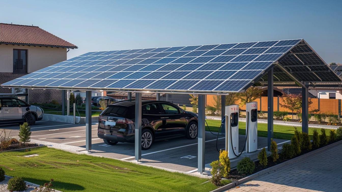 Les carports solaires connectés : l&rsquo;avenir de l&rsquo;énergie renouvelable